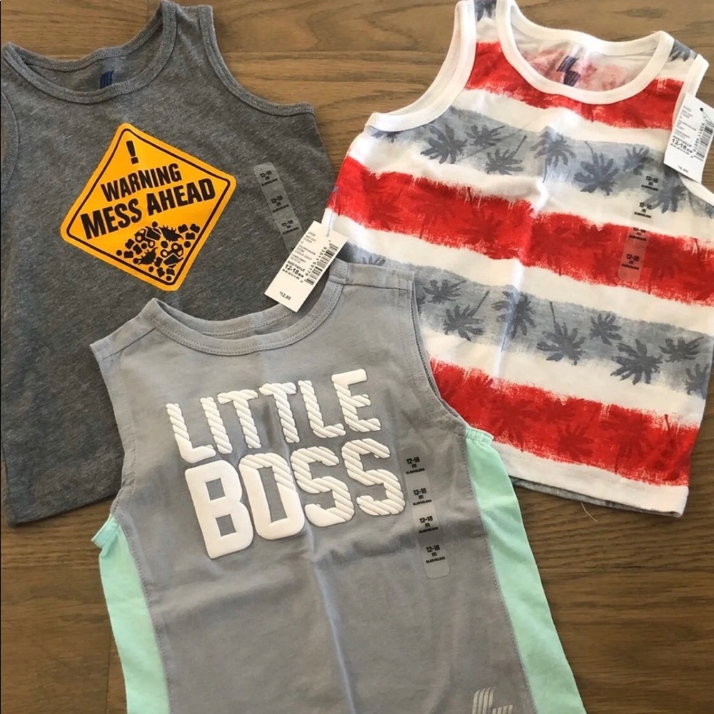 Boy summer tanks